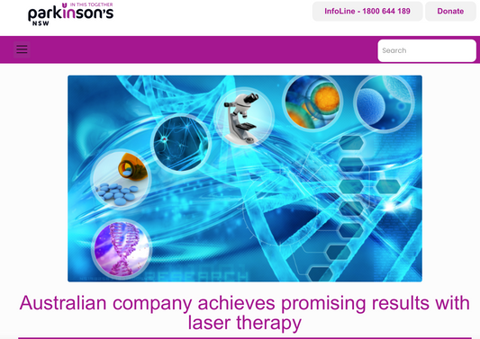 Parkinsons NSW posts benefits of SYMBYX Light Therapy